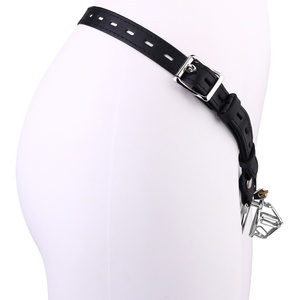 Jaula de Castidad Masculina de Acero Inoxidable en 3 Tamaños, Cómoda y Transpirable, con Correa de Restricción para Entusiastas del BDSM - Product Image 2