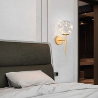 Lampe murale LED en fer, design moderne, éclairage étoilé, intensité réglable, pour la maison, le bureau, la chambre de luxe, le bar, le salon