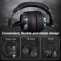 Oneodio – casque stéréo de surveillance filaire multicolore, casque de studio pc avec microphone fermé, casque audio DJ pc
