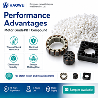 Composé PBT de qualité automobile HW PBT-RG(X) CH 15%-30%GF pour applications automobiles et électroniques avec une résistance élevée aux impacts