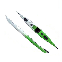 Kayak monoplace Hot Surfski 5m, bateau canoë, kayak de voyage individuel, kayak en plastique pour une personne, kayak océanique à assise intérieure