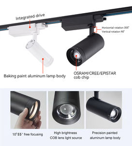 Pour magasin de vêtements Réglable Commercial Piste Éclairage <span class=keywords><strong>Couleur</strong></span> Projecteurs Focus Cob Spot Tracklights Led Track Lights - Product Image 3