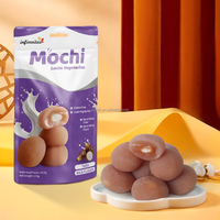 Mochi Sandwich Délicieux en Gros avec Confiture, Mochi Japonais Saveur Lait et Taro, Gâteaux de Riz, Desserts