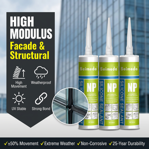 <span class=keywords><strong>Sellador</strong></span> de Silicona Neutro de Alto Módulo, Grado de Construcción, Resistente a la Intemperie, <span class=keywords><strong>Sellador</strong></span> de Juntas para Fachadas, <span class=keywords><strong>Sellador</strong></span> de Acristalamientos, Pegamento Estructural - Product Image 1