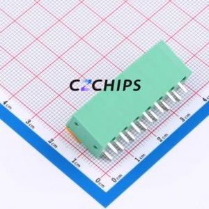 MX142V-5.08-07P-GN01-Cu-A Spring Terminal Block Through hole Component (THT),P=5.08mm Connector 1x7P 5.08mm Green Through Hole - Product Image 2