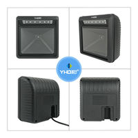 Escáner de Códigos de Barras 2D Omnidireccional 9400D de Escaneo Rápido, Ventana Grande, CMOS, USB con Cable, Escáner de Códigos de Barras de Escritorio para Uso en Almacenes