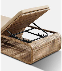 Mobilier Bali Tropical réglable, chaise <span class=keywords><strong>de</strong></span> salon en rotin pour piscine d'hôtel, <span class=keywords><strong>bain</strong></span> <span class=keywords><strong>de</strong></span> <span class=keywords><strong>soleil</strong></span> en plein air - Product Image 5