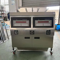 Freidora Comercial de Gran Capacidad Eléctrica/a Gas de Uno/Dos/Tres Tanques con Panel de Control por Computadora y Bomba de Aceite