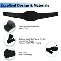 Nouvelle ceinture lombaire de thérapie chaude et froide 2026 pour blessures lombaires, sciatique et douleurs au coccyx, avec poche de gel réutilisable et flexible