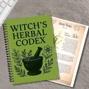 Carnet spirale vintage mystique de sorcière, format A5, pages lignées pour étudiants, couverture en papier et 60 feuilles - Product Image 4