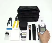 Kit d'outils FTTH pour fibre optique, Ciseaux KEVLAR, Brosse de soufflage, Dénudeur de fibre optique CFS-2, Sac à outils