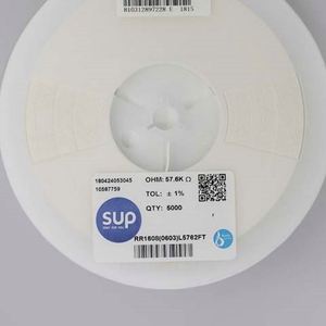 Bulk Discount RR1608 0603L5762FT 0603 1608 Resistors Chip Resistors SMD Resistors 57.6Kohm 1% 1/10W Thick Film Resistor - Product Image 1