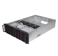 Boîtier de serveur de stockage OEM 4U 16 baies SATA SAS à échange à chaud avec backplane Mini SAS 6 Gb/s, format ATX, en stock avec ventilateur