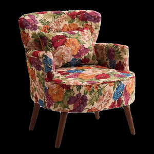 प्राचीन शैली एकल सोफे ठोस लकड़ी फर्नीचर लिविंग रूम बेडरूम अवकाश बालकनी कुर्सी - Product Image 5