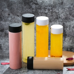 Bouteille d'eau en plastique <span class=keywords><strong>PET</strong></span> réutilisable de 400ml/500ml avec couvercles noirs pour l'artisanat sensoriel ou l'emballage à usage industriel - Product Image 4