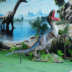 Nhà Máy Chuyên Nghiệp Mua Animatronic Công Viên Khủng Long Bất <span class=keywords><strong>Dino</strong></span> Cuộc Sống Kích Thước Velociraptor Cho Jurassic Công Viên - Product Image 2