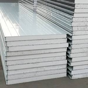 Panneaux <span class=keywords><strong>sandwich</strong></span> de type S de haute qualité pour murs et toits, bardage extérieur, panneau isolant pour chambre froide - Product Image 1