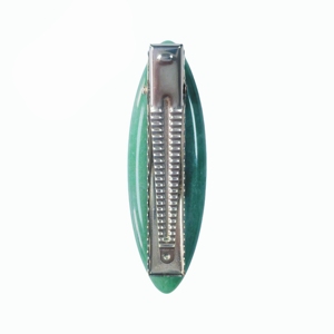 Barrettes à cheveux en jade aventurine verte pour femmes, type alligator - Product Image 6