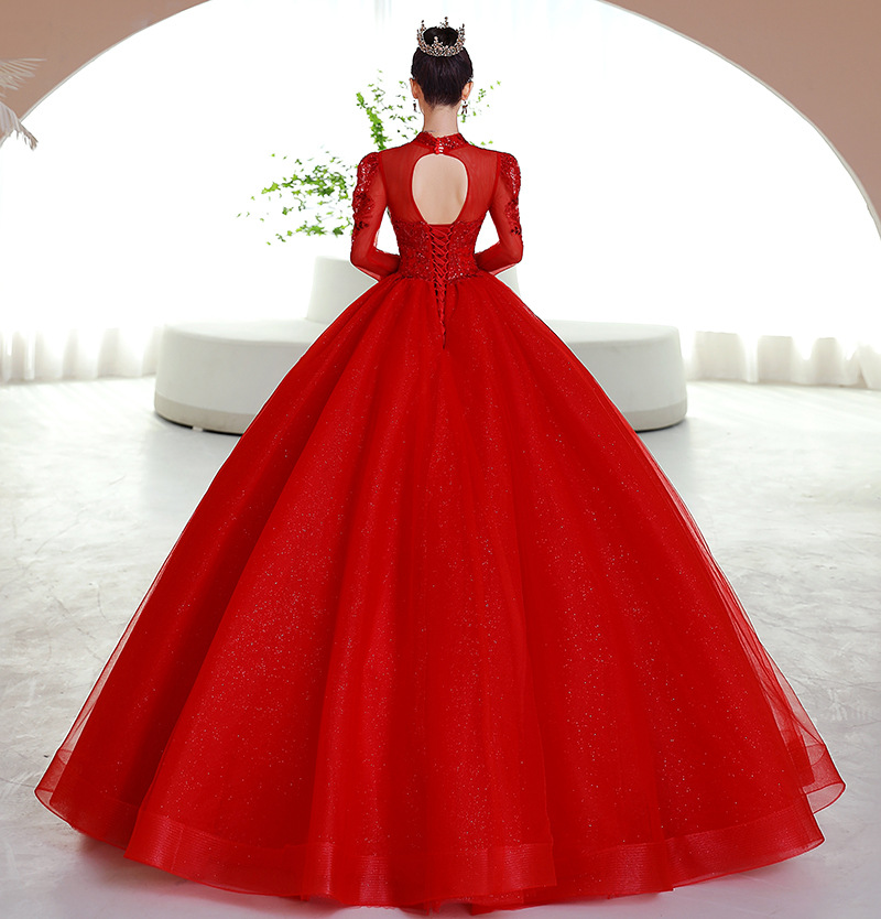 【YILON MADE】Luxury balloon dress Applique Convertible Ball Gown by LizLuo Quince 26091 – ABC