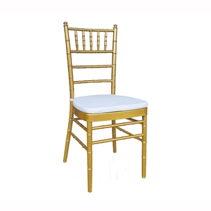 Chaise Chiavari moderne en métal empilable à prix abordable pour salle à manger, appartement, événement, hôtel, mariage avec <span class=keywords><strong>coussin</strong></span> - Product Image 1