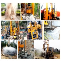 Plate-forme de forage de puits d'eau hydraulique, perceuse de trous d'eau portable de 200m de profondeur plate-forme de forage de puits d'eau