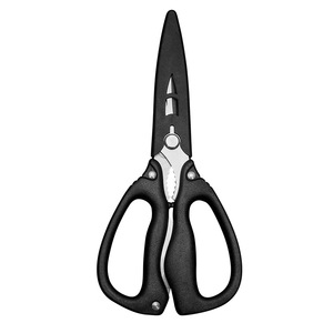 <b>Kitchen</b> <b>Shears</b> Stainless Steel Black Straight Head Multi Functional For Home Use - Product Image 3