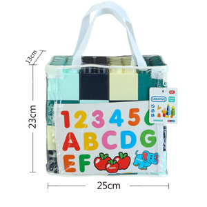 Ensemble de 16 blocs de Construction en plastique vert Morandi pour enfant 2 par 4, briques rectangulaires, jouets empileurs de Construction - Product Image 1