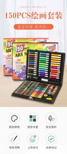 Custom Logo <b>Wooden</b> Kids <b>Stationery</b> Gift <b>Set</b> Including Crayon and Drawing <b>Set</b> in Stylish <b>Wooden</b> <b>Box</b> - Product Image 6