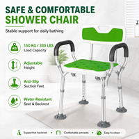 Simplywalk Alüminyum Alaşımlı 200KG Banyo Duş Sandalyesi Ayarlanabilir Hastane Malzemeleri UKCA Distribütör Programı