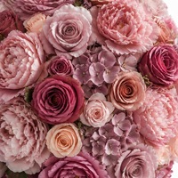 Composition florale moderne de haute qualité en soie artificielle, boule d'hortensias et de roses, centre de table de mariage, taille personnalisable