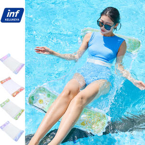 Fauteuil flottant gonflable avec filet en maille pour piscine et mer, taille adulte, en PVC - Product Image 5