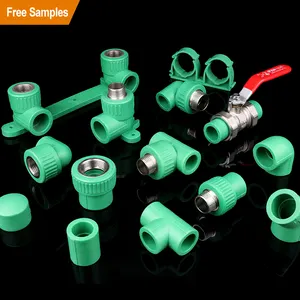IFAN prezzo di fabbrica all'ingrosso 20-110mm PPR tubo e raccordo materiale idraulico raccordi in plastica verde PPR