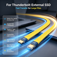 Kurzes USB4 Typ-C Kabel 240W PD3.1 Schnellladung 40Gbps Datenübertragung 8K 60Hz Video E-Marker Chip für Laptop Dockingstation