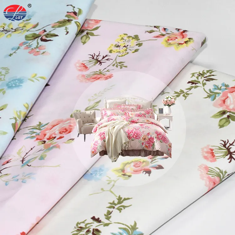 New Arrival Floral Cotton Printed Fabric Washable Pure Cotton Fabric For Quilt Bedding