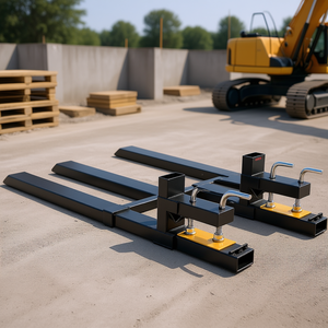 Fourches à palettes robustes Veyor, barre stabilisatrice réglable de 60 pouces, accessoire pour machines de construction - Product Image 2