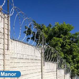 <b>Garden</b> 1.8mm 2mm Anti Climb High Quality Galvanized Iron Razor Barbed <b>Wire</b> Coil 200m 500m Airport Prison - Product Image 4