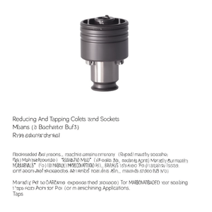 Reducing And Tapping Collets And Sockets Buf3 M Type For Precision <b>Machining</b> Applications - Product Image 2