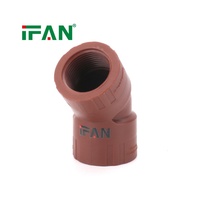 Raccords d'alimentation en eau PPH résistants aux produits chimiques de qualité économique IFAN, raccords de tuyauterie en plastique PPH industriels