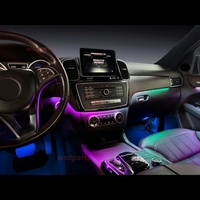 Luz Ambiental de Fibra de Carbono Auténtica para Mercedes Benz GLE GLS ML GL W165 W166, Lámpara de Atmósfera, Iluminación Interior