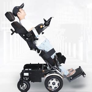 Fauteuil roulant électrique multifonctionnel tout-terrain de luxe avec frein électromagnétique Fourniture de thérapie de réadaptation médicale pour personnes âgées - Product Image 5