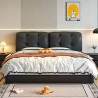 Modernes Verstellbares Ergonomisches Luxus-Bett mit Stauraum - Zweiteiliges Kopfteil aus Nappaleder Queen/King Bettgestell Direkt ab Werk