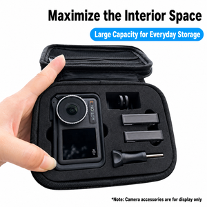 Étui de rangement DJI Osmo <span class=keywords><strong>Action</strong></span> 5 Pro/4/3, sac de transport rigide en EVA pour accessoires de caméra d'<span class=keywords><strong>action</strong></span>, pochette de voyage antichoc en <span class=keywords><strong>toile</strong></span> - Product Image 5