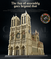 Reobrix 66016 cathédrale de Notre-Dame bloc briques ensembles pour enfants assemblage noël anniversaire cadeau Construction jouets pour enfants