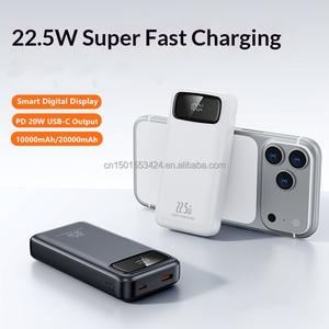 Batería <span class=keywords><strong>Externa</strong></span> Delgada de 10000 mAh, Carga Rápida de 22.5 W, PD 20 W, Cargador Portátil <span class=keywords><strong>con</strong></span> Salida USB-C, Pantalla LED, Ideal para Viajes - Product Image 4