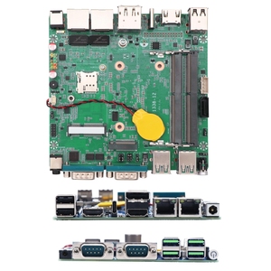 BKHD OEM MINI PC 1338-12 placa base Celeron N5105 2LAN 2COM FCBGA1338 NANO <span class=keywords><strong>ITX</strong></span> placa base para Mini enrutador de servidor de PC Industrial - Product Image 5