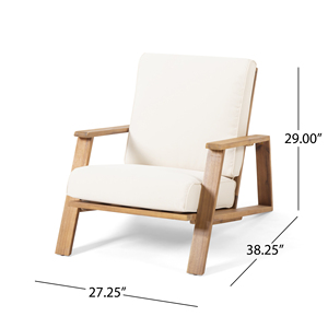 KURSI KELAB PALOMA-Furnitur Luar Ruangan Kayu Akasia Modern - Product Image 1