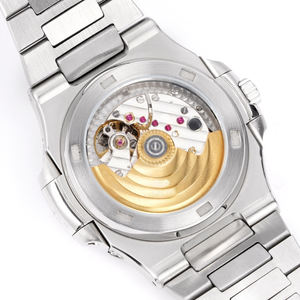 Montre-bracelet de luxe haut de gamme 2026 en acier inoxydable avec lunette sertie de diamants, fonction phase de lune et date, polyvalente, décontractée et formelle, pour collectionneur - Product Image 5