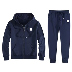 Set <span class=keywords><strong>Felpa</strong></span> <span class=keywords><strong>con</strong></span> <span class=keywords><strong>Cappuccio</strong></span> e Pantaloni Jogger in Maglia Doppia <span class=keywords><strong>con</strong></span> Zip Intera, <span class=keywords><strong>Felpa</strong></span> Ricamata, Abbigliamento Uomo, Produttori di Abbigliamento, Pantaloni Sportivi Personalizzati - Product Image 3