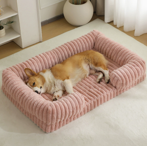 Grand lit <span class=keywords><strong>pour</strong></span> <span class=keywords><strong>chien</strong></span> de grande taille, tapis chaud <span class=keywords><strong>pour</strong></span> animaux de compagnie toutes saisons, <span class=keywords><strong>coussin</strong></span> douillet <span class=keywords><strong>pour</strong></span> chat <span class=keywords><strong>pour</strong></span> utilisation en intérieur - Product Image 2