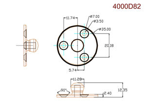 Sous-attache ronde Fixation de panneau mural en bois massif Suspension de panneau mural intégré Fixation de sac souple Installation de panneau mural en nylon - Product Image 4